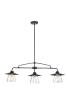 3 Light Glass Shade Chandelier