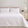 Exclusivo Mezcla Ultrasonic King Size Quilt Set White