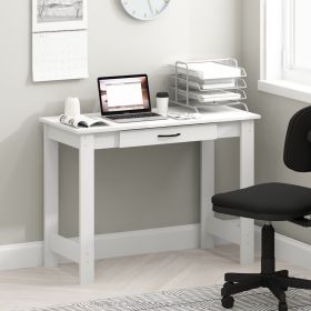 JAYA Writing Desk with Drawer, White