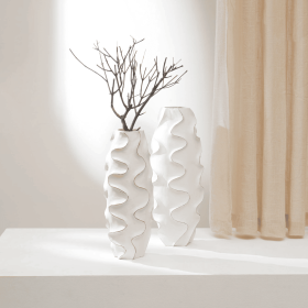 Handcrafted Wooden Decorative Flower Vase – Sustainable & Stylish Accent Piece-5.5X5.5X15.5"