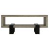 Grey Driftwood 1-shelf Coffee Table