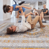 LOOM & LUXE Collection 6X9 Cream/Ivory /Medallion Non-Shedding Living Room Bedroom Dining Home Office Stylish and Stain Resistant Area Rug