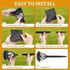GIGALUMI Solar Lights Outdoor Waterproof 6 Pack LED Solar Garden Lights