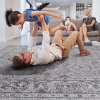 LOOM & LUXE Collection 2X8 Ivory/Grey/Oriental Non-Shedding Living Room Bedroom Dining Home Office Stylish and Stain Resistant Area Rug