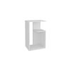 Everet 25" High 3-Tier Side Table Black White