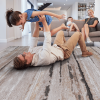 LOOM & LUXE Collection 6X9 Brown /Striped Non-Shedding Living Room Bedroom Dining Home Office Stylish and Stain Resistant Area Rug