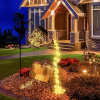 Outdoor Solar Watering Can with Lights Garden Decor Large Solar Powered Lanterns Hanging Waterproof LED Decorative Retro Metal Kettle String Lights fo